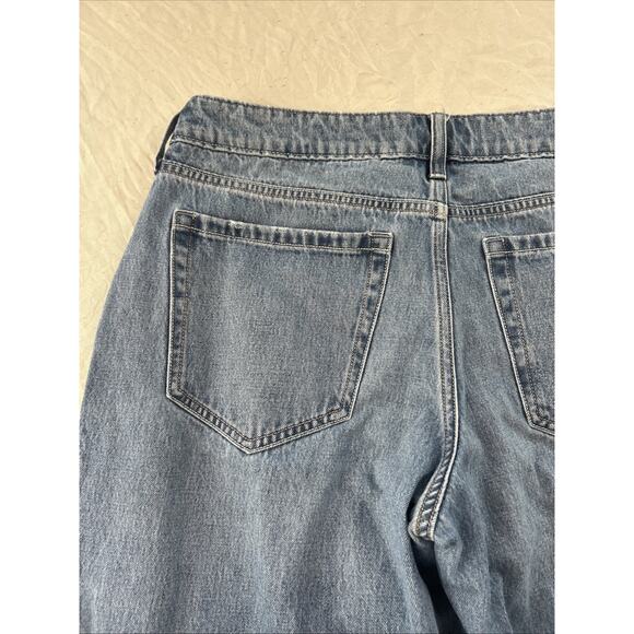 Hollister Jeans Womens 10R Light Blue Low Rise Baggy Wide Leg Denim 100% Cotton - Picture 12 of 14